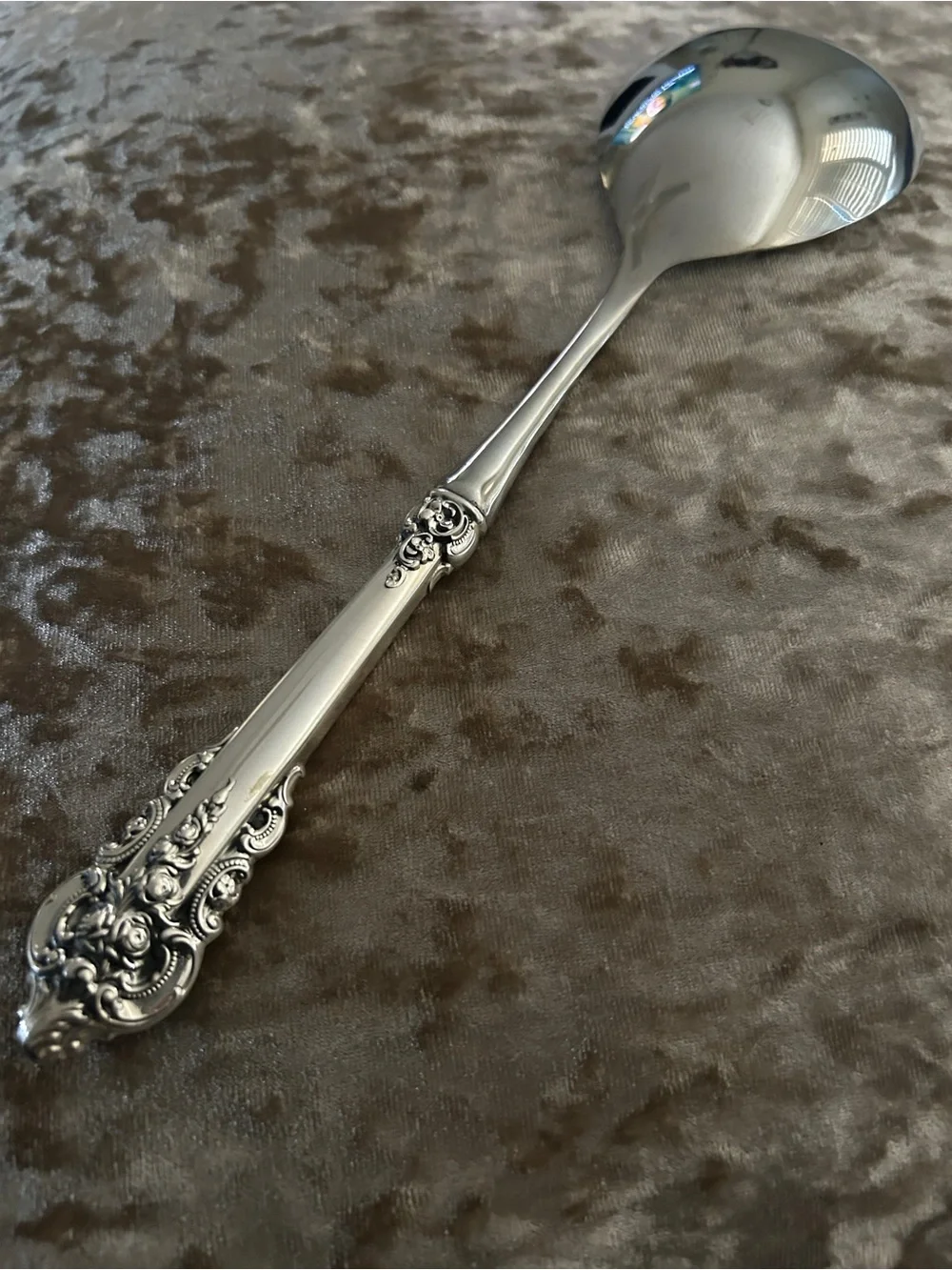 WALLACE Sterling Silver GRANDE BAROQUE SALAD SERVING SET Fork Spoon